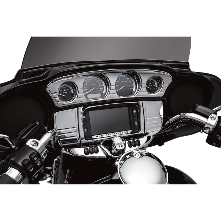 Högtalartrim Tri-line Krom KURYAKYN TRIM STEREO DLX TRI-LINE – bild 2