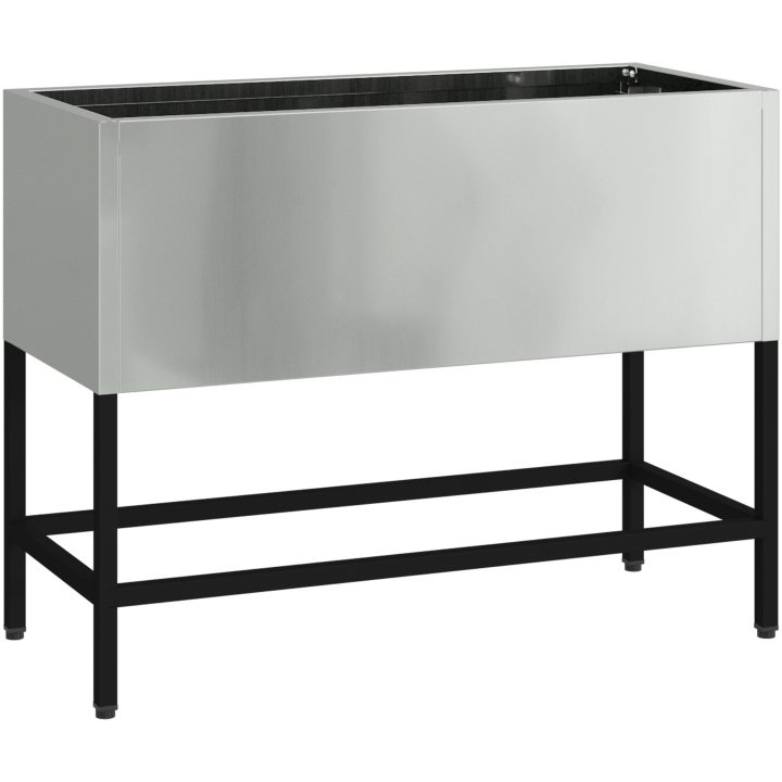 Höjd Trädgårdsodlare Galvaniserat Stål vidaXL 60 x 26 x 45 cm – bild 2