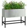 Höjd Trädgårdsodlare Galvaniserat Stål vidaXL 60 x 26 x 45 cm – miniatyr 3