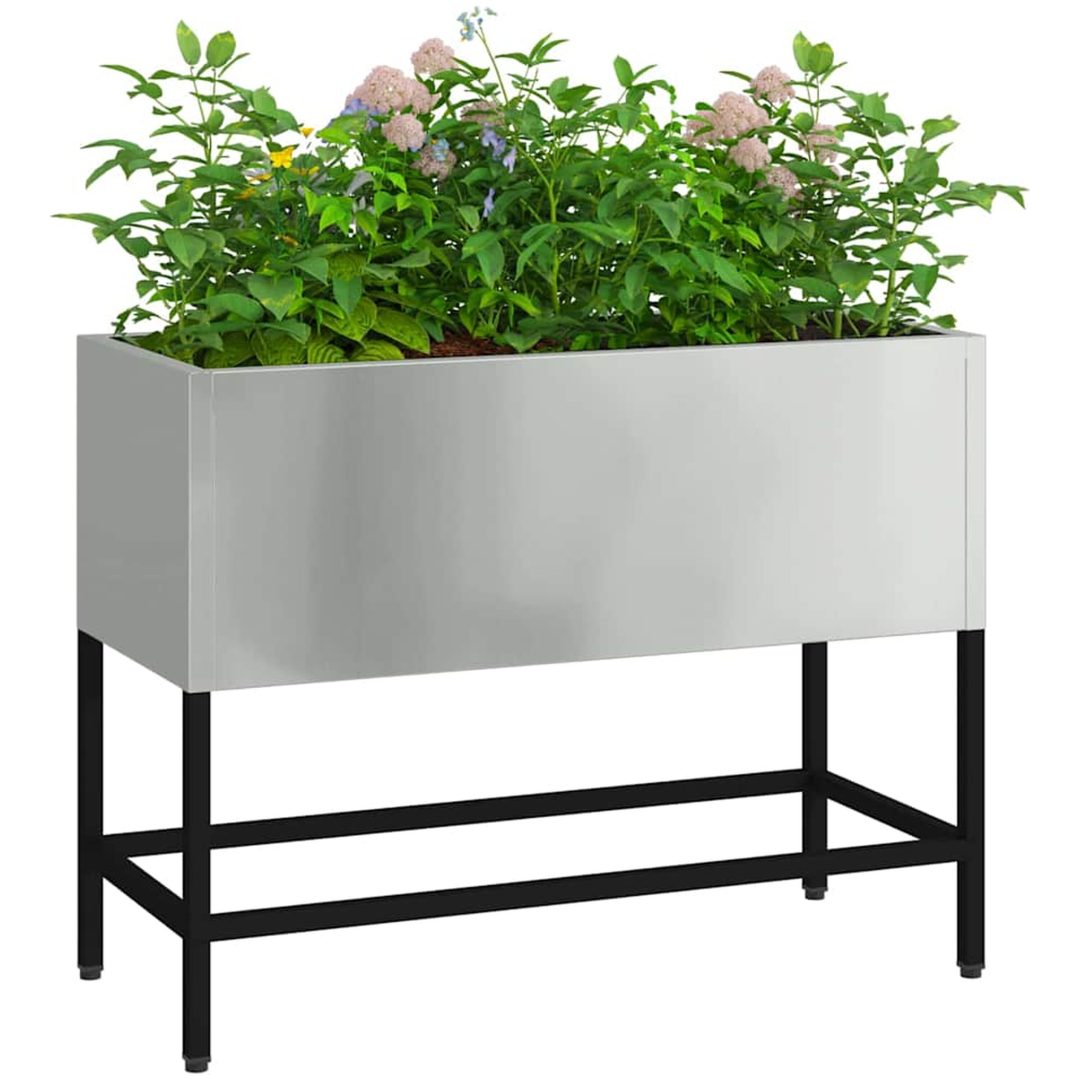 Höjd Trädgårdsodlare Galvaniserat Stål vidaXL 60 x 26 x 45 cm – bild 3