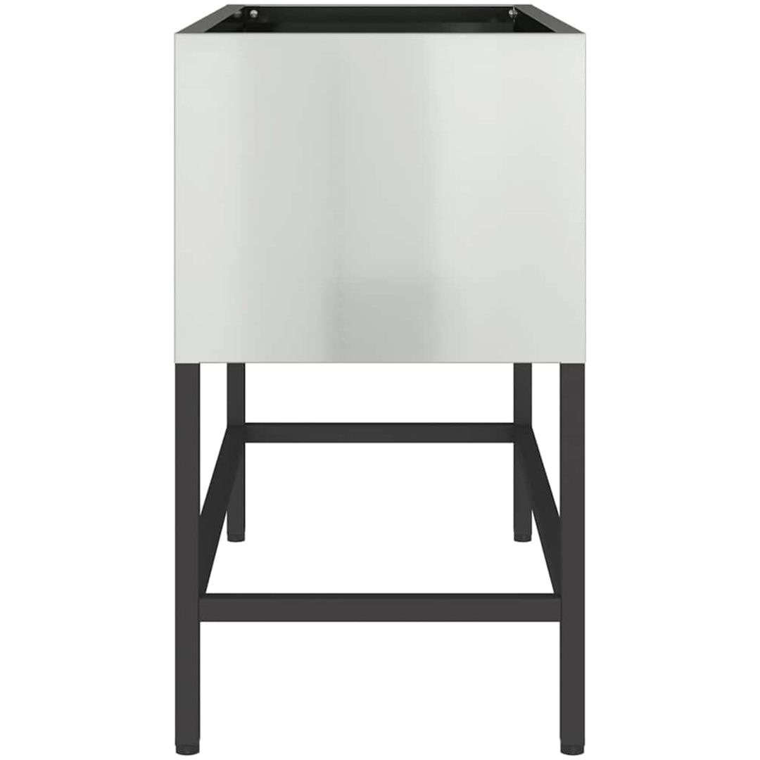 Höjd Trädgårdsodlare Galvaniserat Stål vidaXL 60 x 26 x 45 cm – bild 6