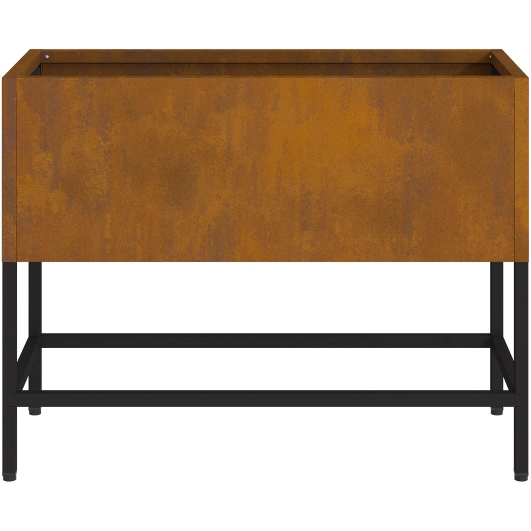 Höjdträdgårdplanterare Weathering Steel vidaXL 60 x 26 x 45 cm – bild 6