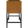 Höjdträdgårdplanterare Weathering Steel vidaXL 60 x 26 x 45 cm – miniatyr 7