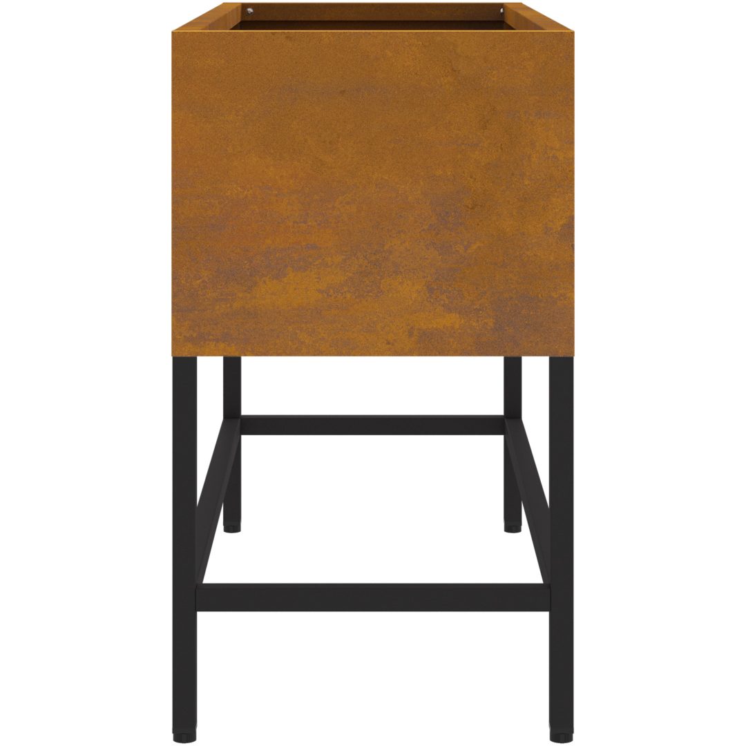 Höjdträdgårdplanterare Weathering Steel vidaXL 60 x 26 x 45 cm – bild 7