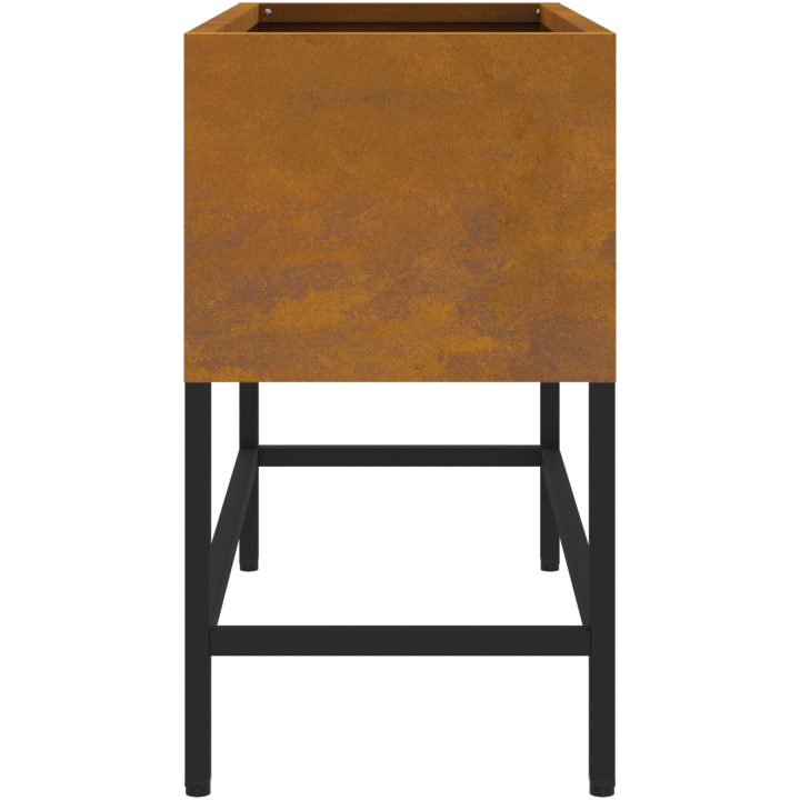 Höjdträdgårdplanterare Weathering Steel vidaXL 60 x 26 x 45 cm – bild 7