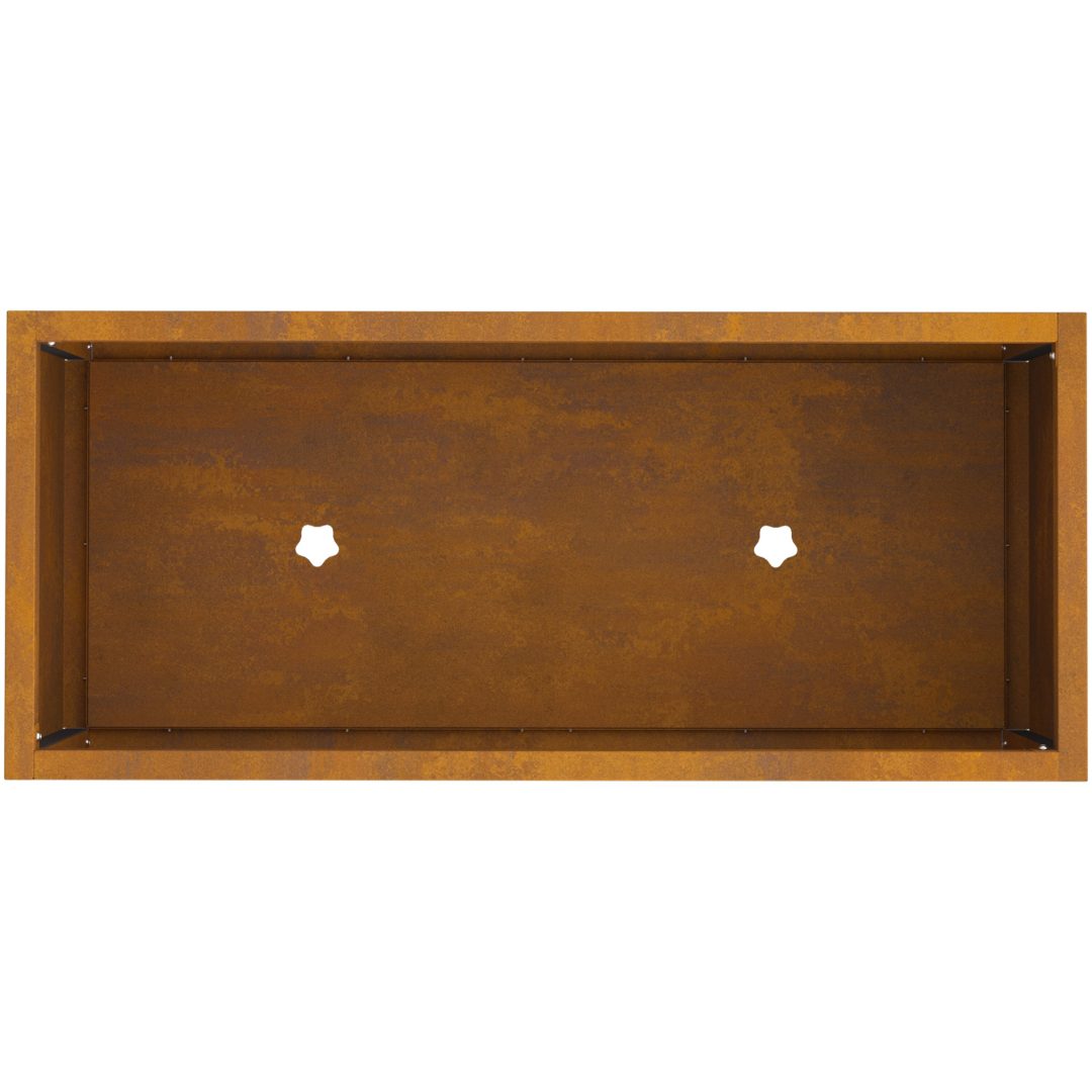 Höjdträdgårdplanterare Weathering Steel vidaXL 60 x 26 x 45 cm – bild 8
