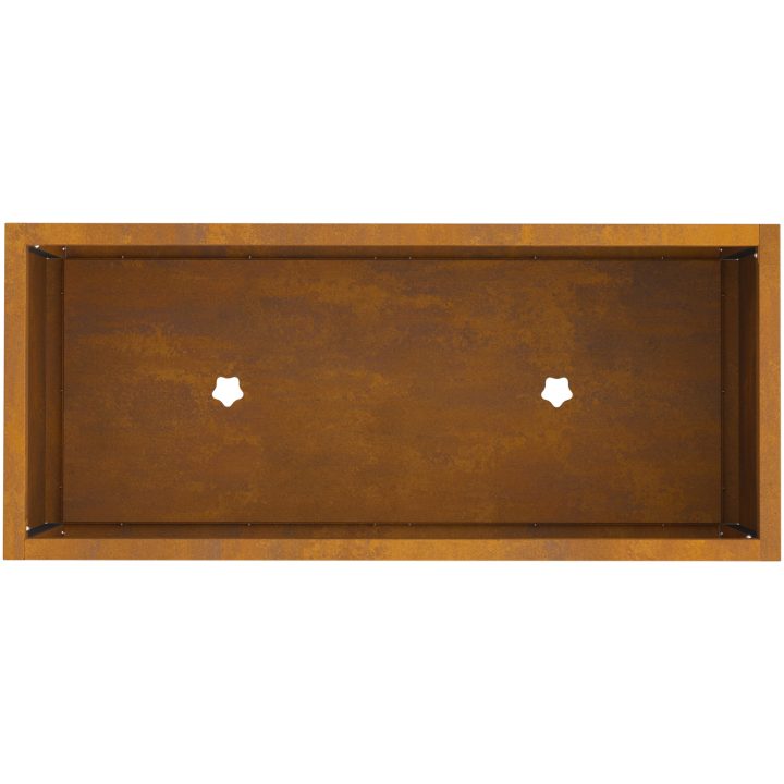 Höjdträdgårdplanterare Weathering Steel vidaXL 60 x 26 x 45 cm – bild 8
