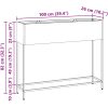 Höjdträdgårdsplanter Olivgrön Stål vidaXL 100 x 26 x 82 cm – miniatyr 11