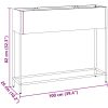 Höjdträdgårdsplanter Olivgrön Stål vidaXL 100 x 26 x 82 cm – miniatyr 12