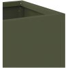 Höjdträdgårdsplanter Olivgrön Stål vidaXL 100 x 26 x 82 cm – miniatyr 8