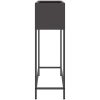 Höjdträdgårdsplanterare Svart Stål vidaXL 100 x 26 x 82 cm – miniatyr 6