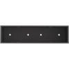 Höjdträdgårdsplanterare Svart Stål vidaXL 100 x 26 x 82 cm – miniatyr 7