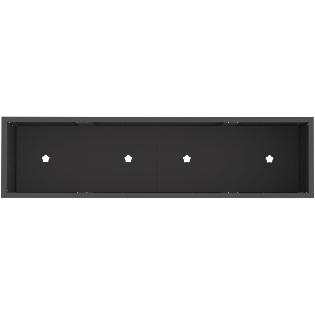 Höjdträdgårdsplanterare Svart Stål vidaXL 100 x 26 x 82 cm – bild 7