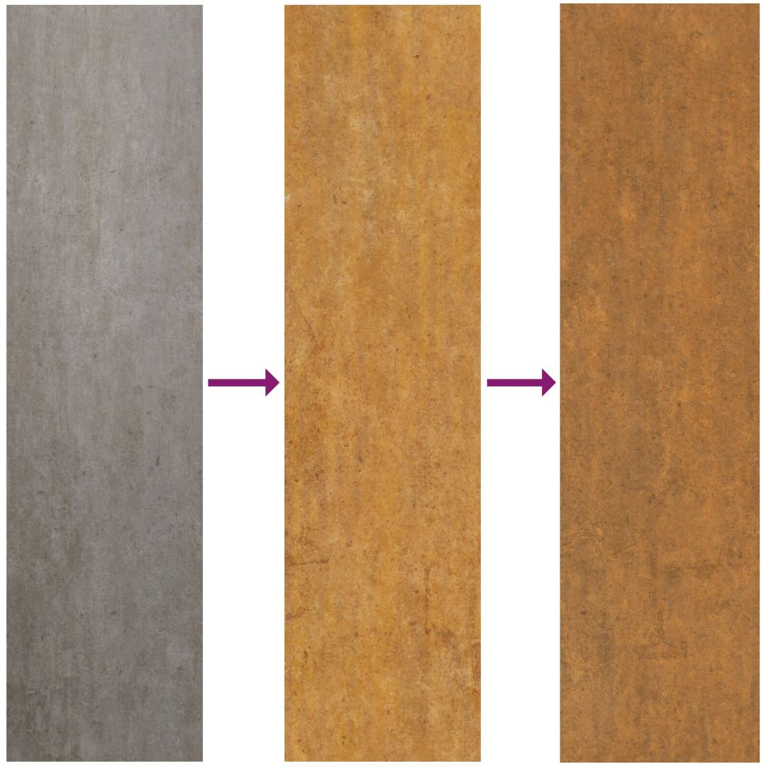 Höjdträdgårdsplanterare Väderbiten stål vidaXL 100 x 26 x 82 cm – bild 11