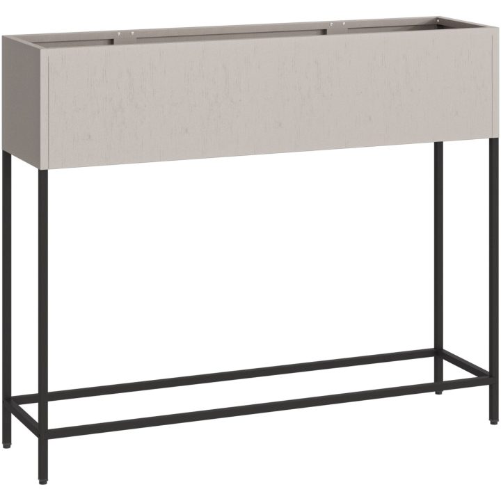 Höjdträdgårdsplanterare Väderbiten stål vidaXL 100 x 26 x 82 cm – bild 5