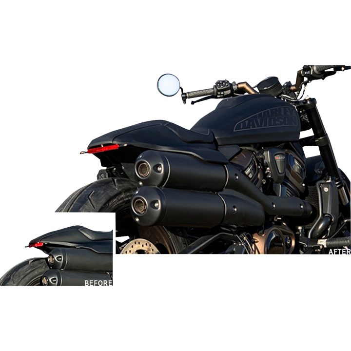 Höjningskit 1" För Sportster S Svart Pulverlackerad KODLIN MOTORCYCLE – bild 2