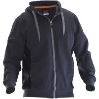 Hoodie 5400 Mörkgrå/svart Jobman