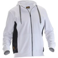 Hoodie 5400 Vit Svart Jobman