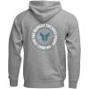 Hoodie Badge Zip-up Grå THOR Medium – miniatyr 2
