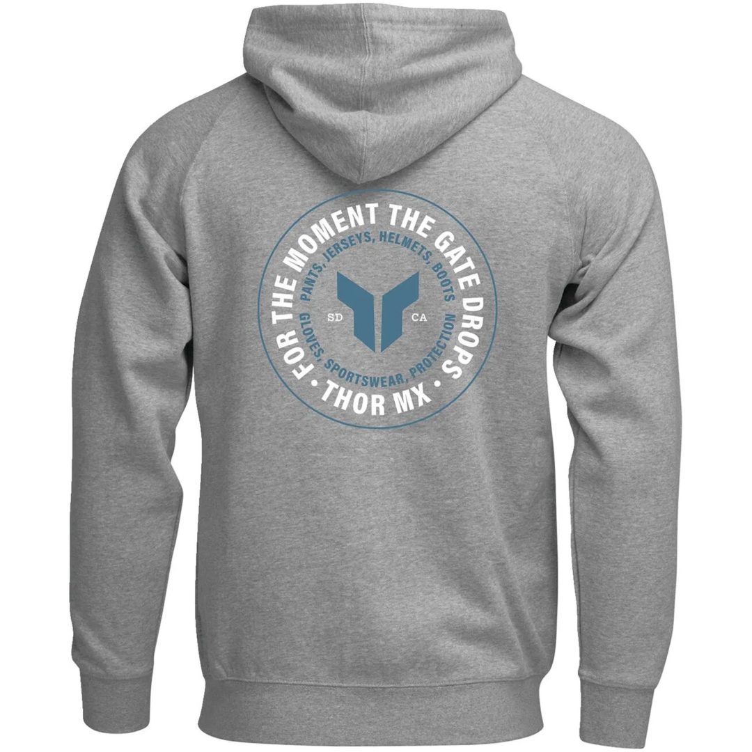 Hoodie Badge Zip-up Grå THOR Medium – bild 2