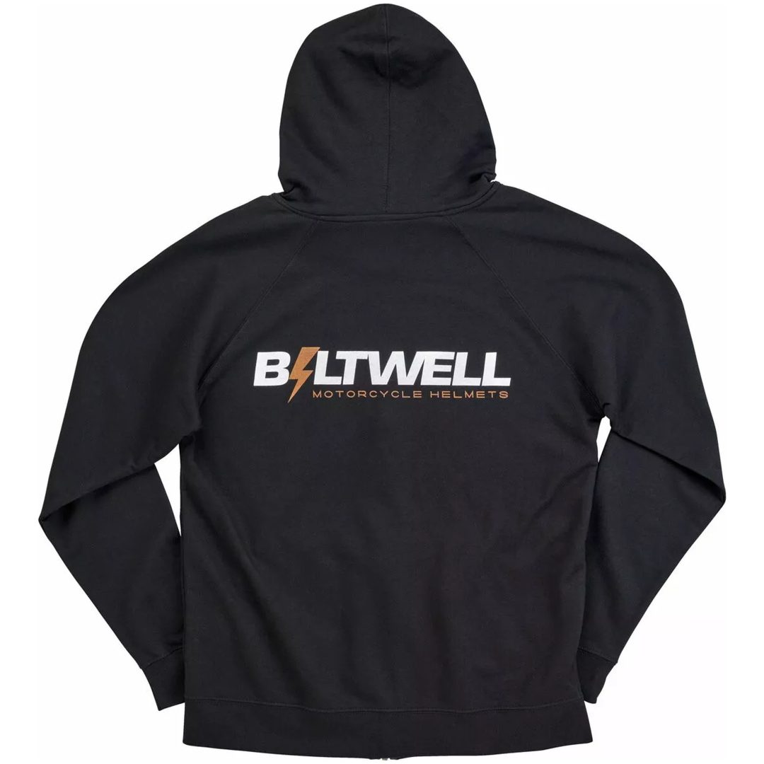 Hoodie Bolts Zip Svart BILTWELL – bild 2
