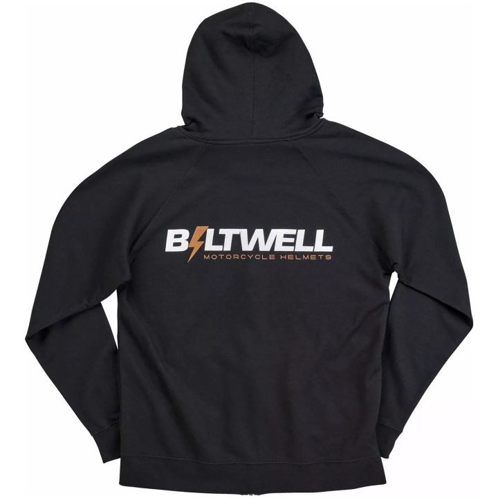 Hoodie Bolts Zip Svart BILTWELL – bild 2