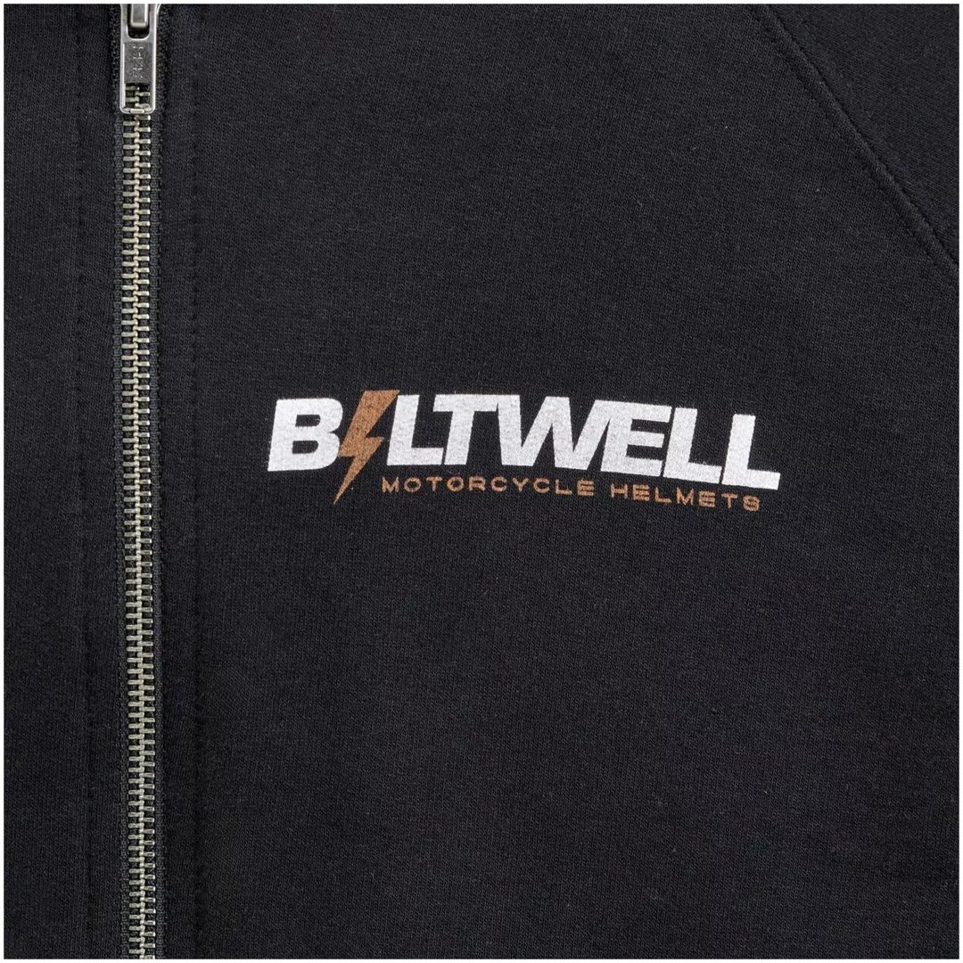 Hoodie Bolts Zip Svart BILTWELL – bild 6