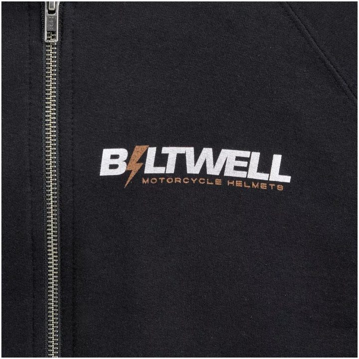 Hoodie Bolts Zip Svart BILTWELL – bild 6