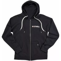 Hoodie Bolts Zip Svart BILTWELL