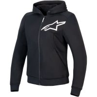 Hoodie Dam Chrome v2 Svart/Vit, XXL Alpinestars