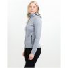 Hoodie Dam Layback Gråmelerad Printer RED XS – miniatyr 2