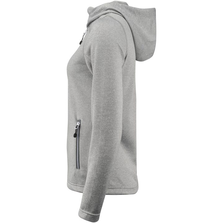 Hoodie Dam Layback Gråmelerad Printer RED XS – bild 6