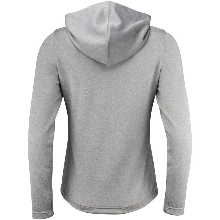 Hoodie Dam Layback Gråmelerad Printer RED XS – bild 7