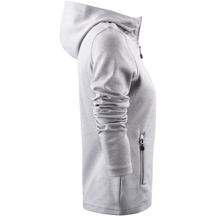 Hoodie Dam Layback Gråmelerad Printer RED XS – bild 8