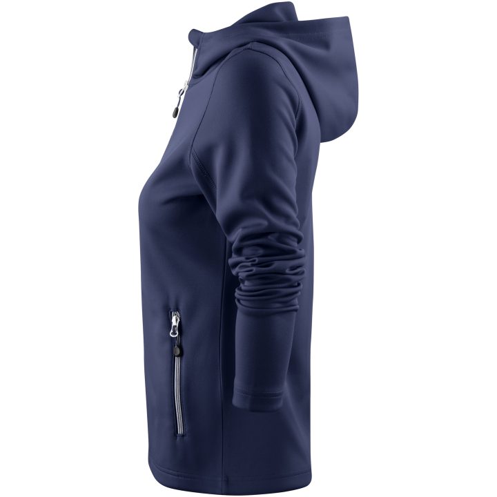 Hoodie Dam Layback Marinblå Printer RED XS – bild 3