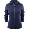Hoodie Dam Layback Marinblå Printer RED XS – miniatyr 1