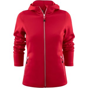 Hoodie Dam Layback Röd Printer RED