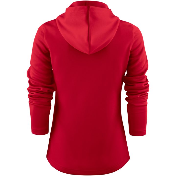Hoodie Dam Layback Röd Printer RED XS – bild 2