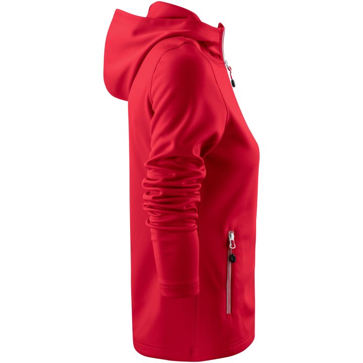 Hoodie Dam Layback Röd Printer RED XS – bild 4