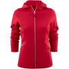 Hoodie Dam Layback Röd Printer RED XS – miniatyr 1