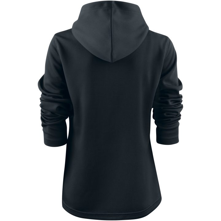 Hoodie Dam Layback Svart Printer RED XS – bild 2