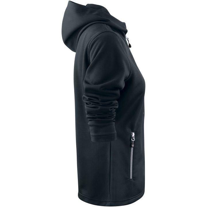 Hoodie Dam Layback Svart Printer RED XS – bild 4