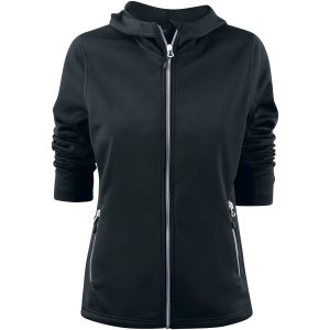 Hoodie Dam Layback Svart Printer RED