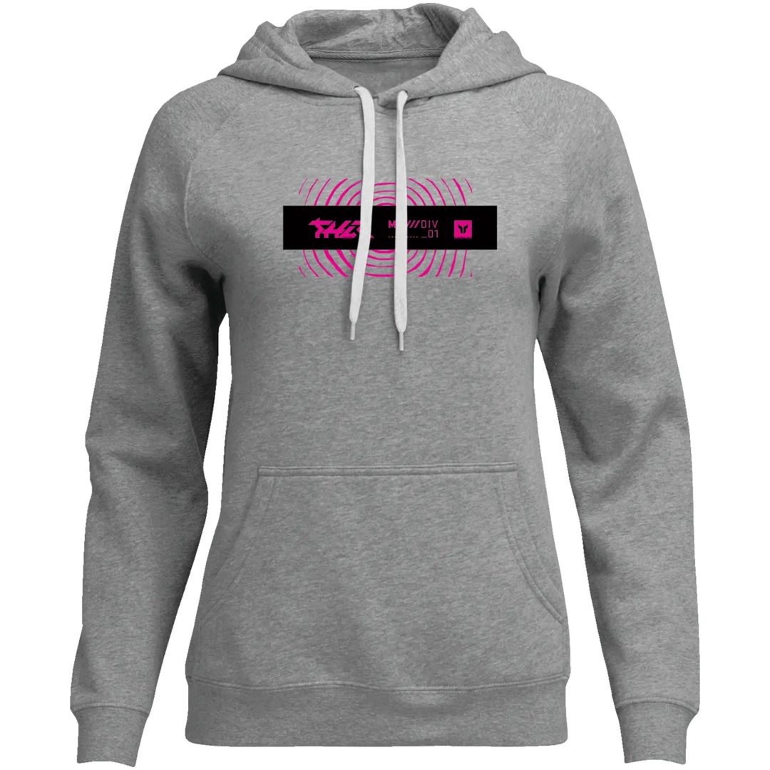Hoodie Dam Mind Control Gråmelerad THOR M