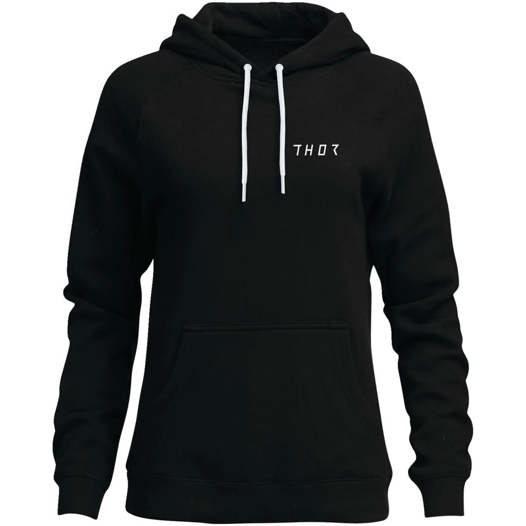 Hoodie Dam Trax Svart/vit THOR Large