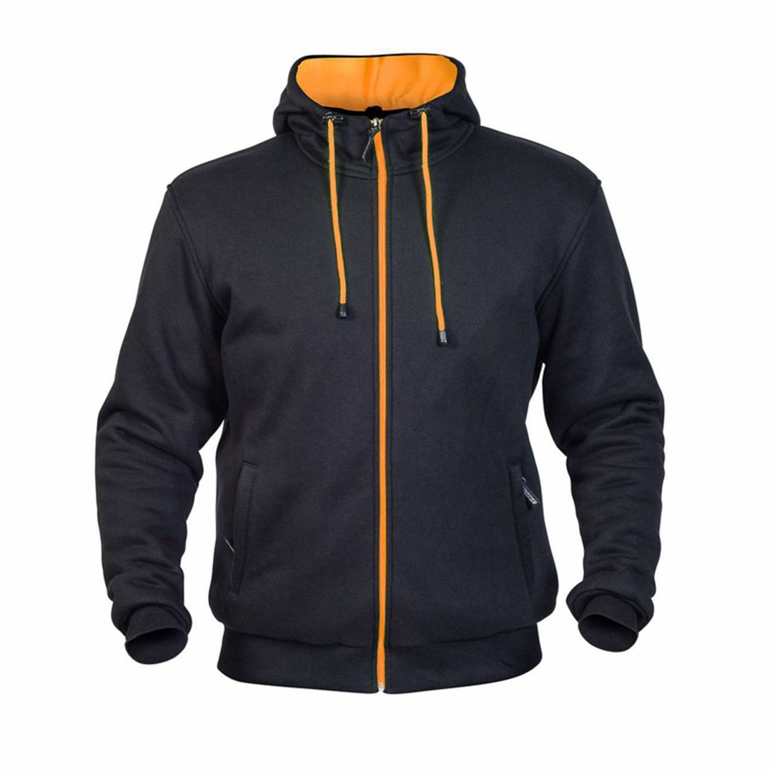 Hoodie Helkevlar Svart/Orange Twice Medium