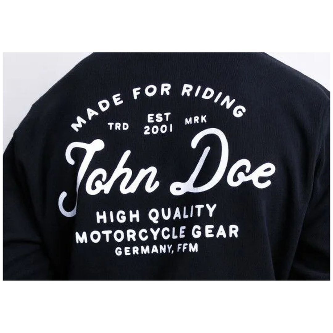 Hoodie Jd Lettering Svart JOHN DOE Small – bild 3