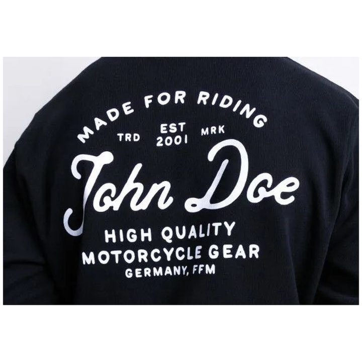 Hoodie Jd Lettering Svart JOHN DOE Small – bild 3