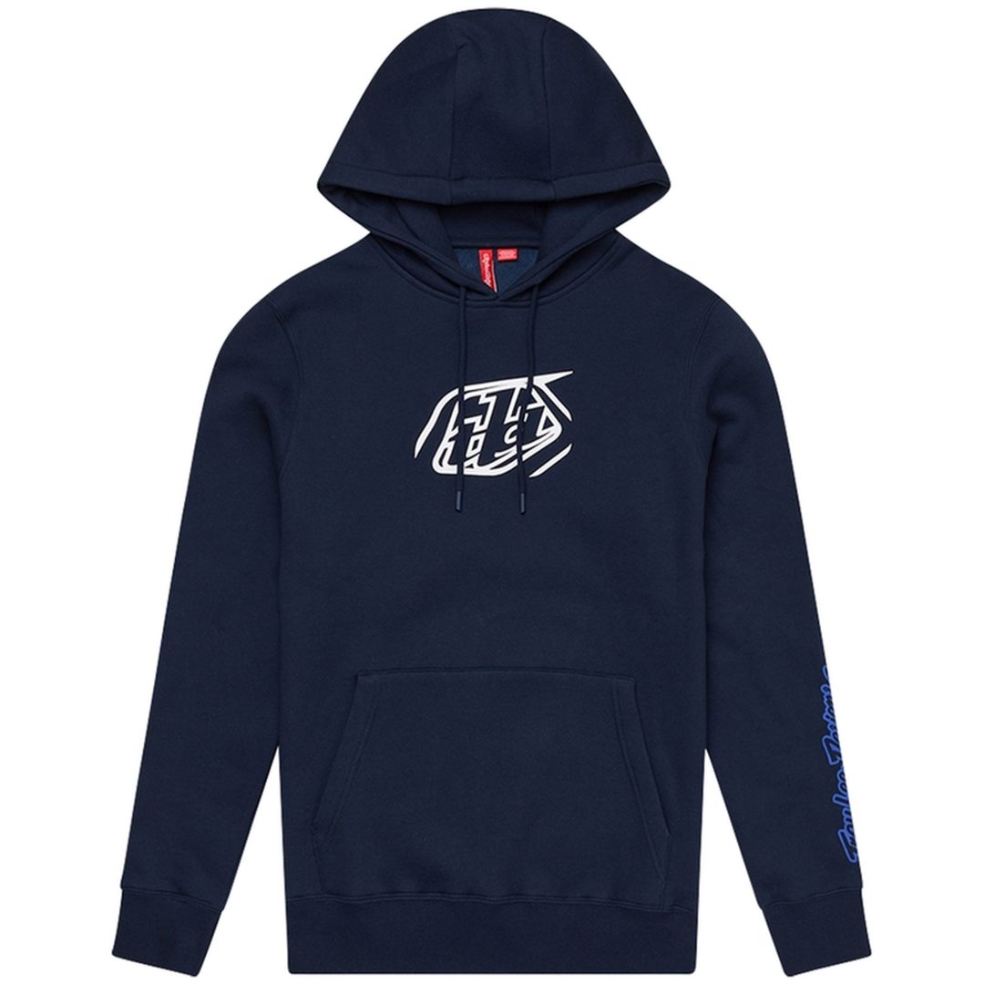 Hoodie Junior Badge Marinblå TROY LEE DESIGNS Small Barn