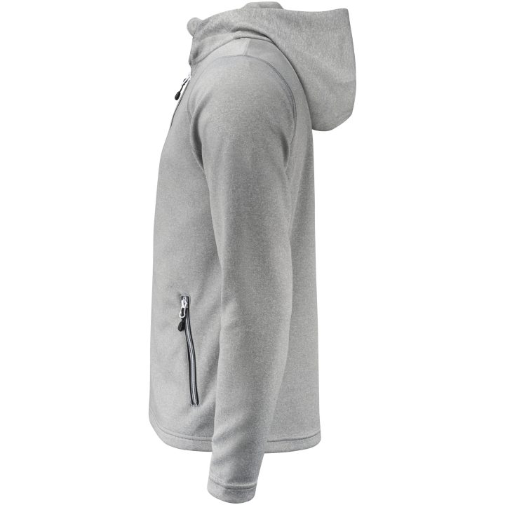 Hoodie Layback Gråmelerad Printer RED s – bild 3